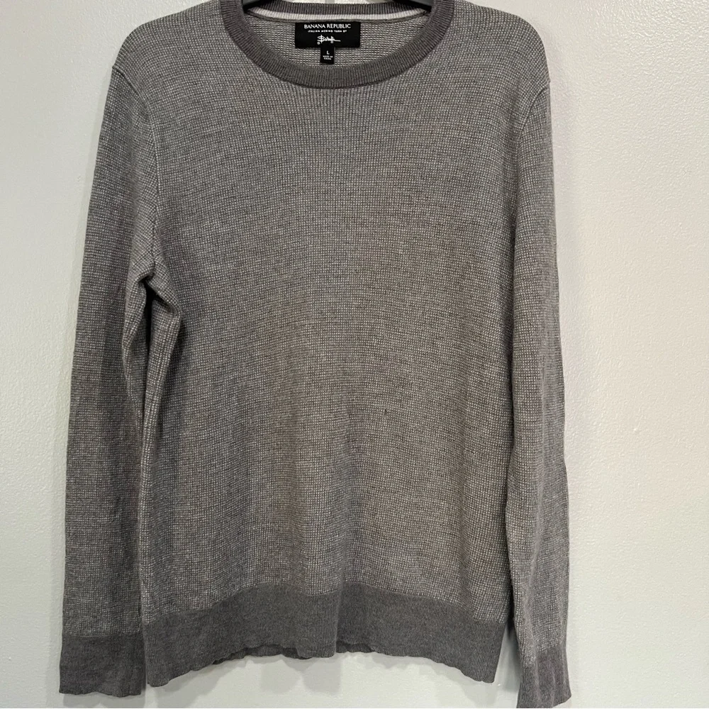 Banana Republic men Merino‎ Baruffa Wool sweater sizer L